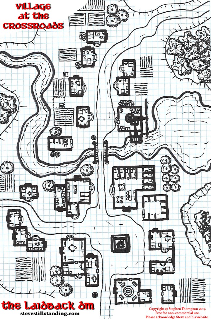 Village at the Crossroads - 13x20 - stevestillstanding