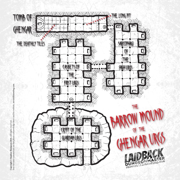 Barrow Mound of the Ghengar Urgs Map - Laidback DM - stevestillstanding
