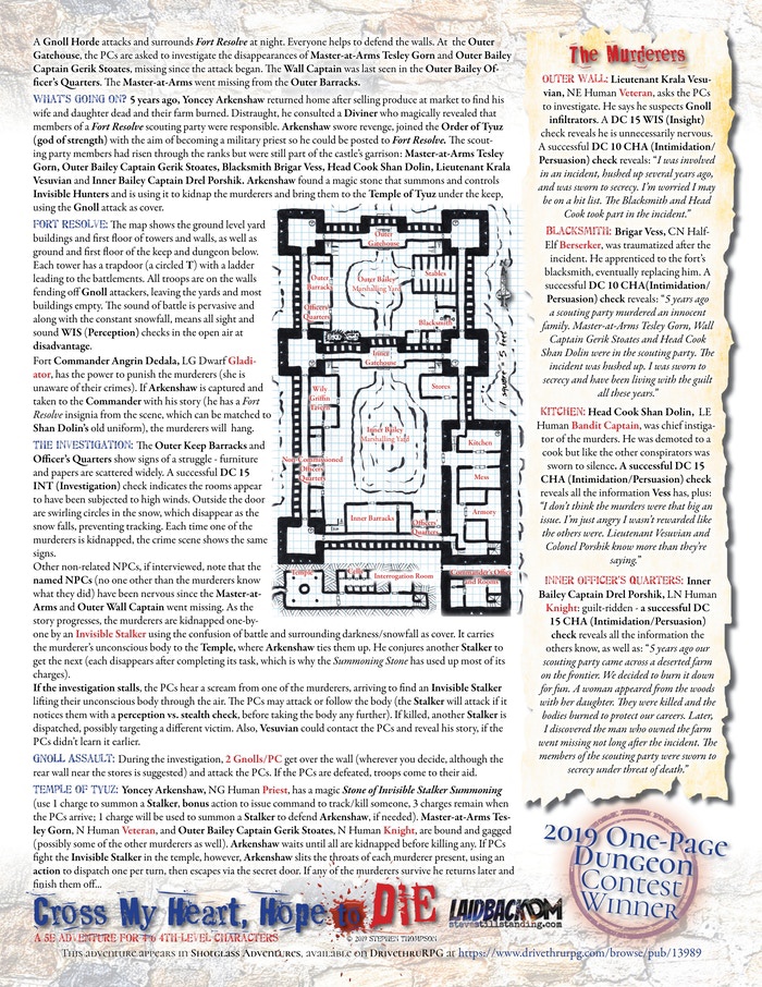 Laidback DM Free Dungeon