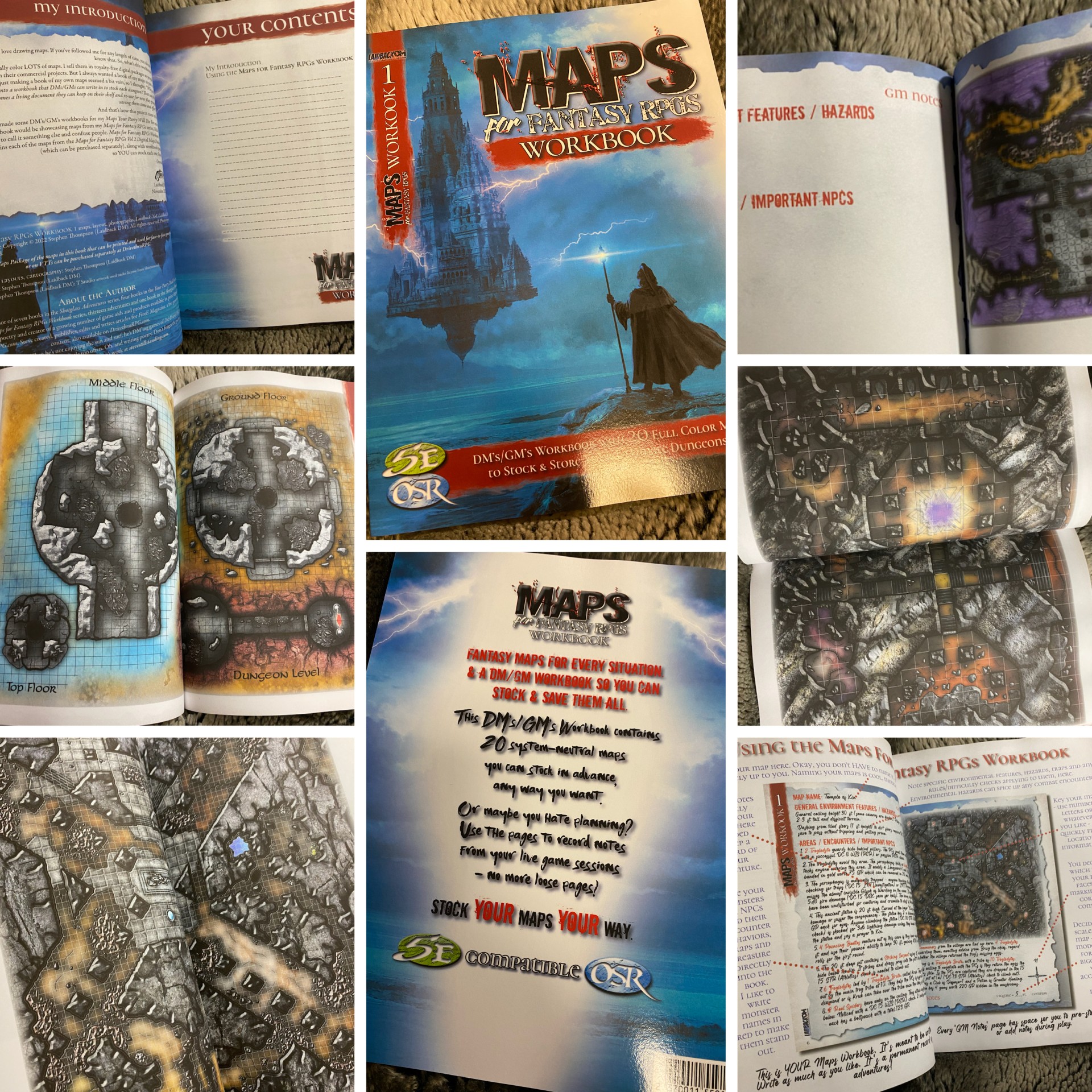 Maps for Fantasy RPGs Workbook Now Available on DrivethruRPG ...